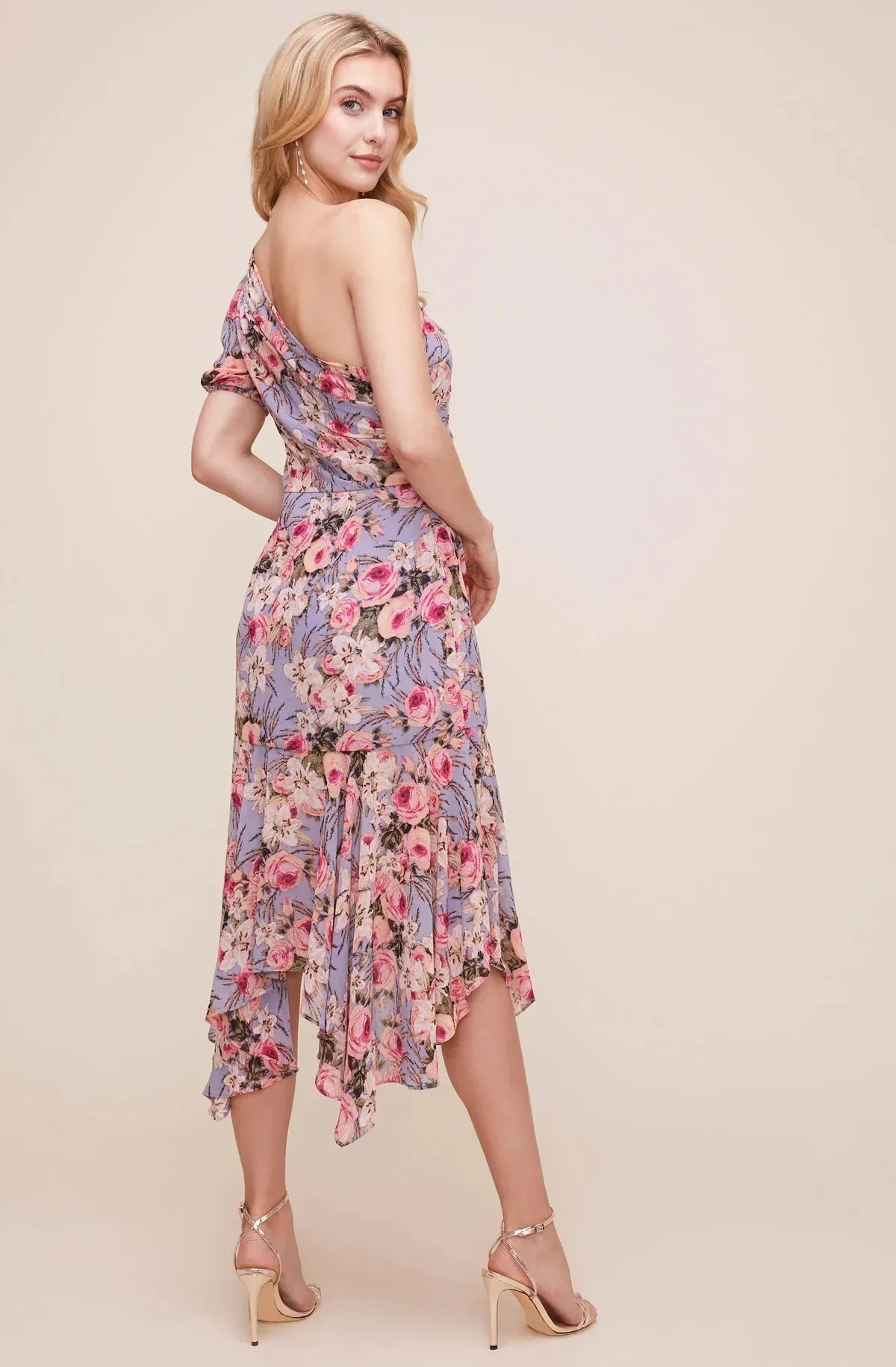 ADRIANA ONE Stylish SLEEVE FLORAL DRESS