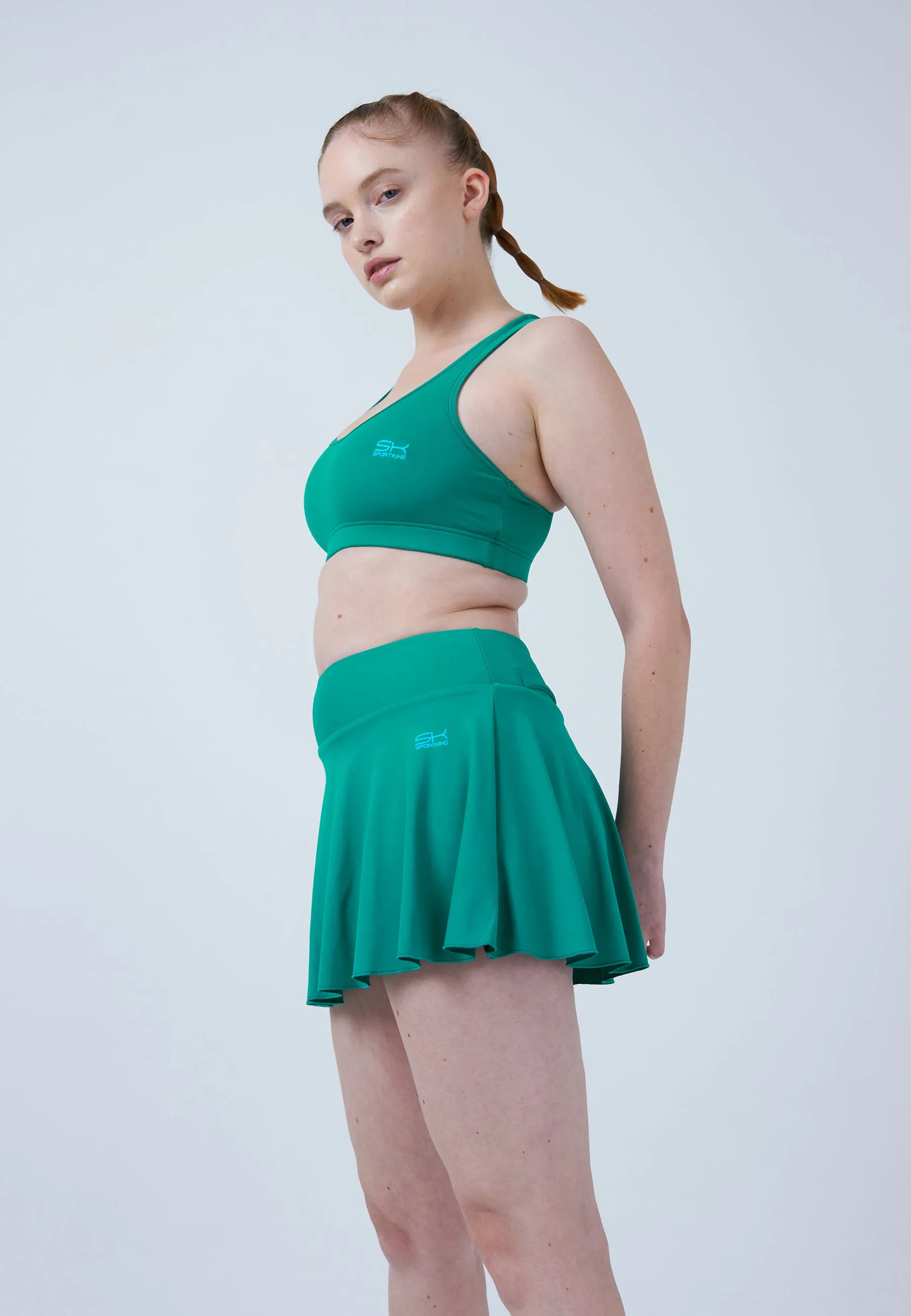 Advantage Ball Belt Tennisskirt / Skort, emerald green