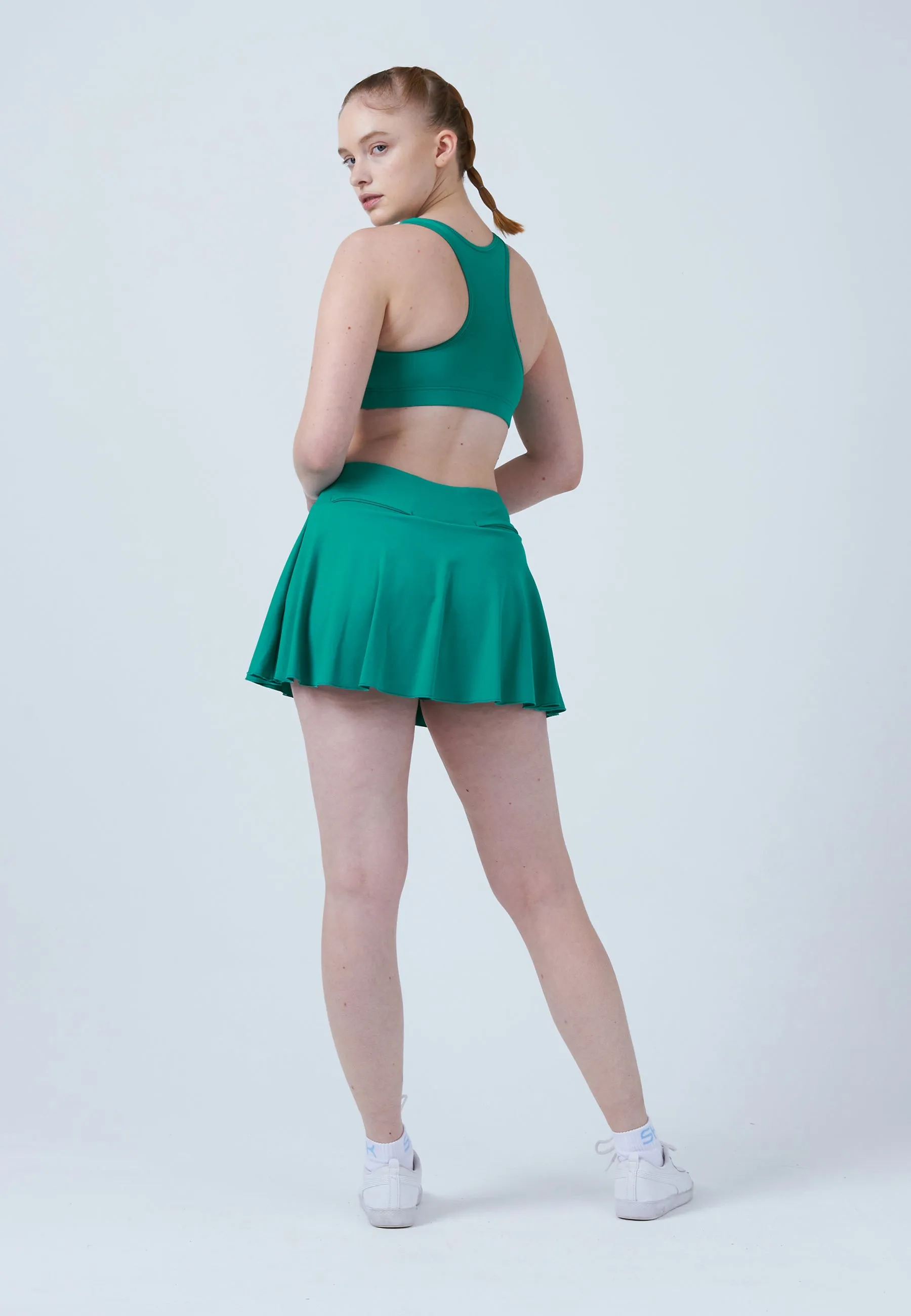 Advantage Ball Belt Tennisskirt / Skort, emerald green