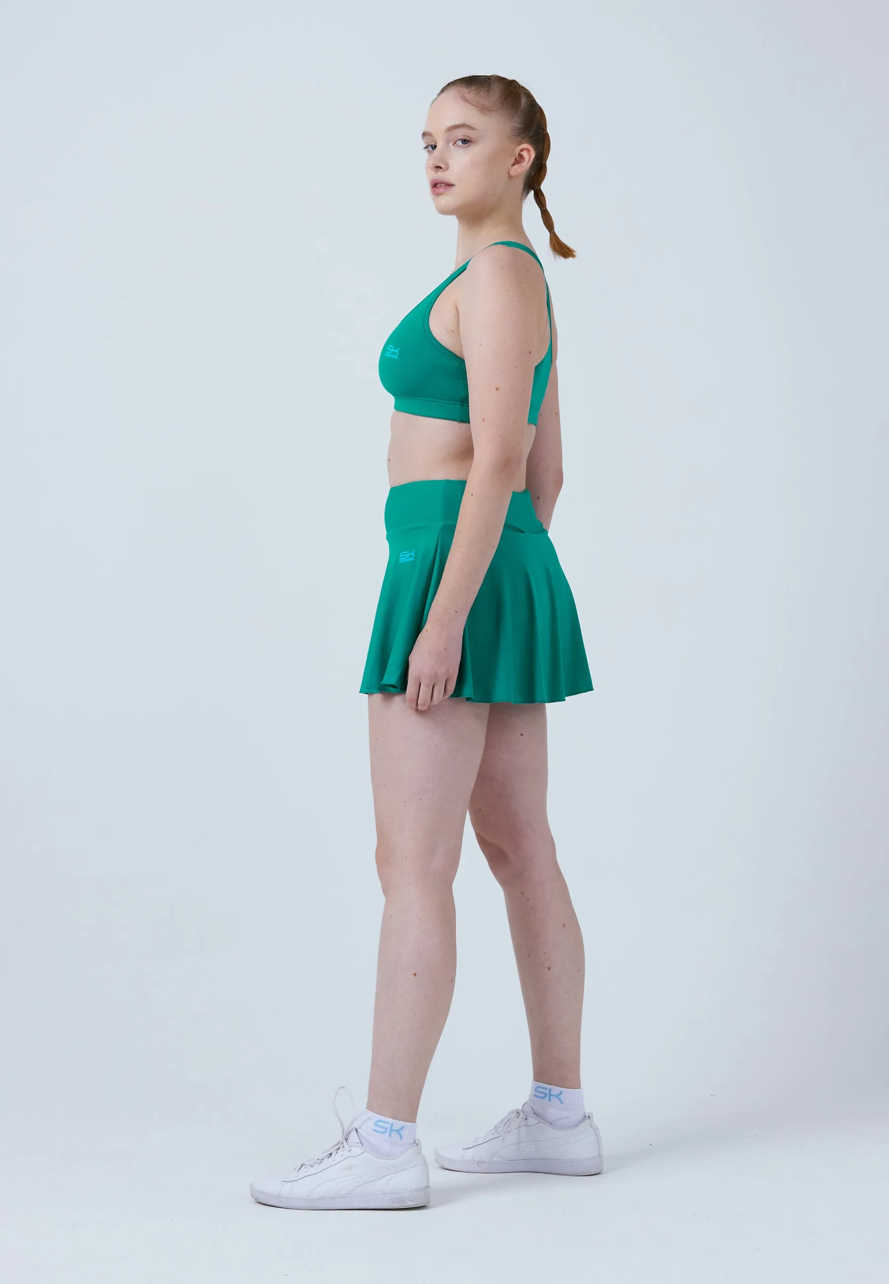 Advantage Ball Belt Tennisskirt / Skort, emerald green