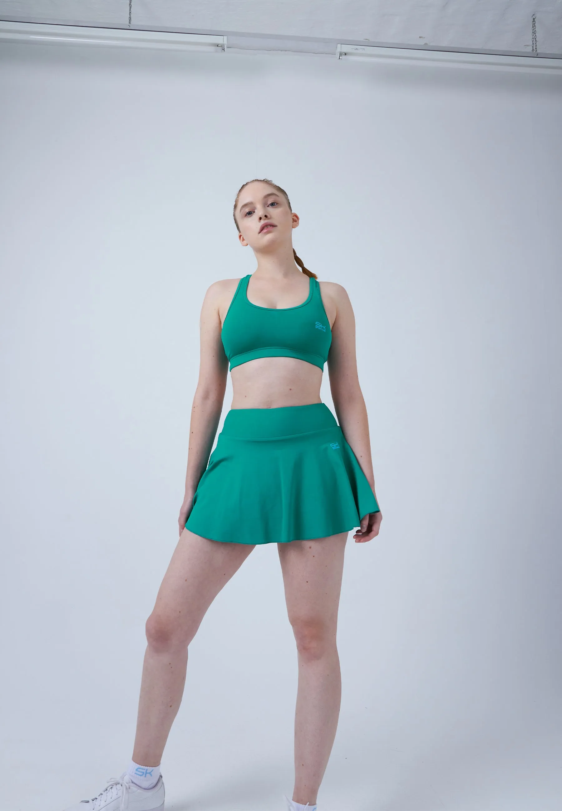 Advantage Ball Belt Tennisskirt / Skort, emerald green