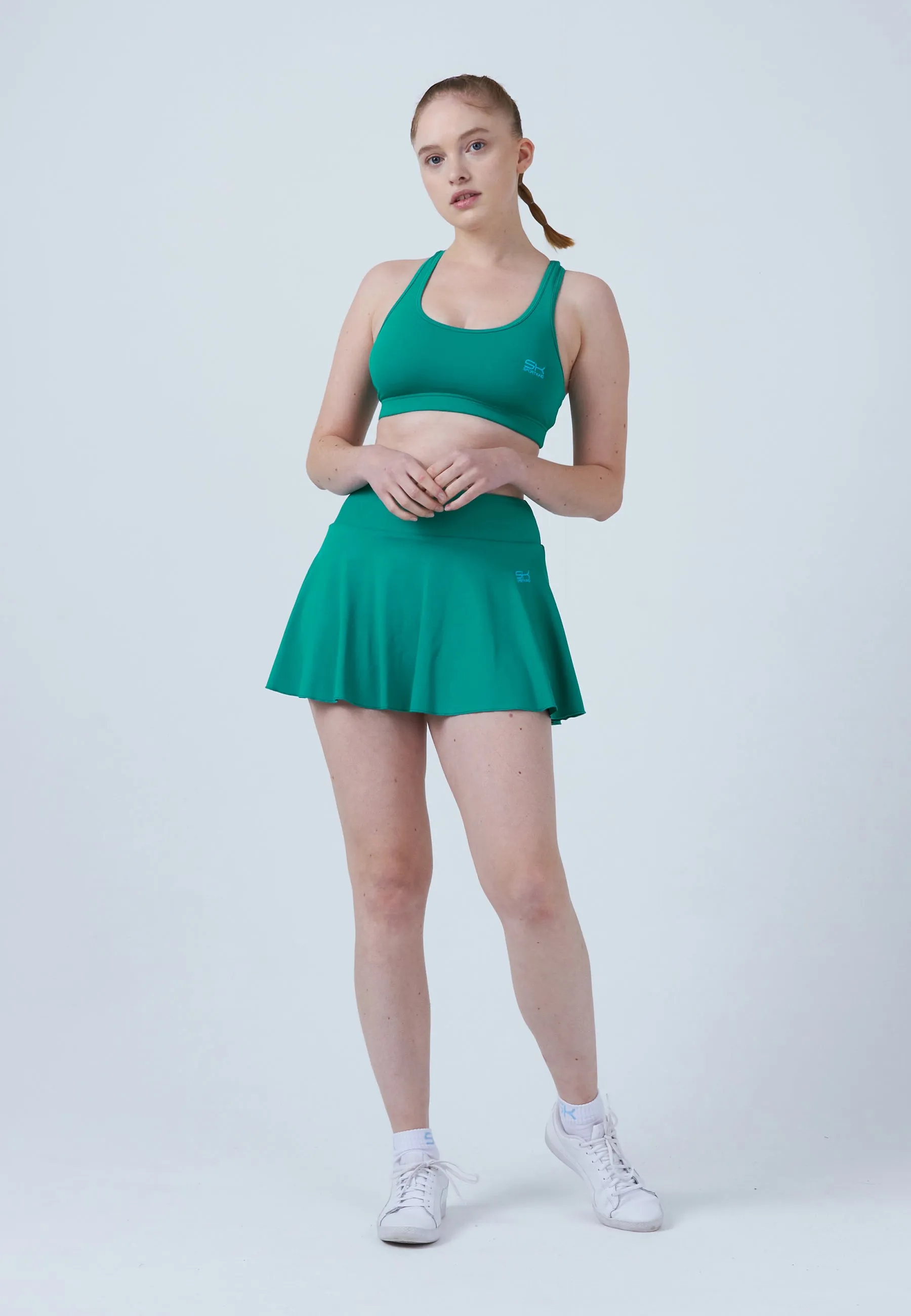 Advantage Ball Belt Tennisskirt / Skort, emerald green