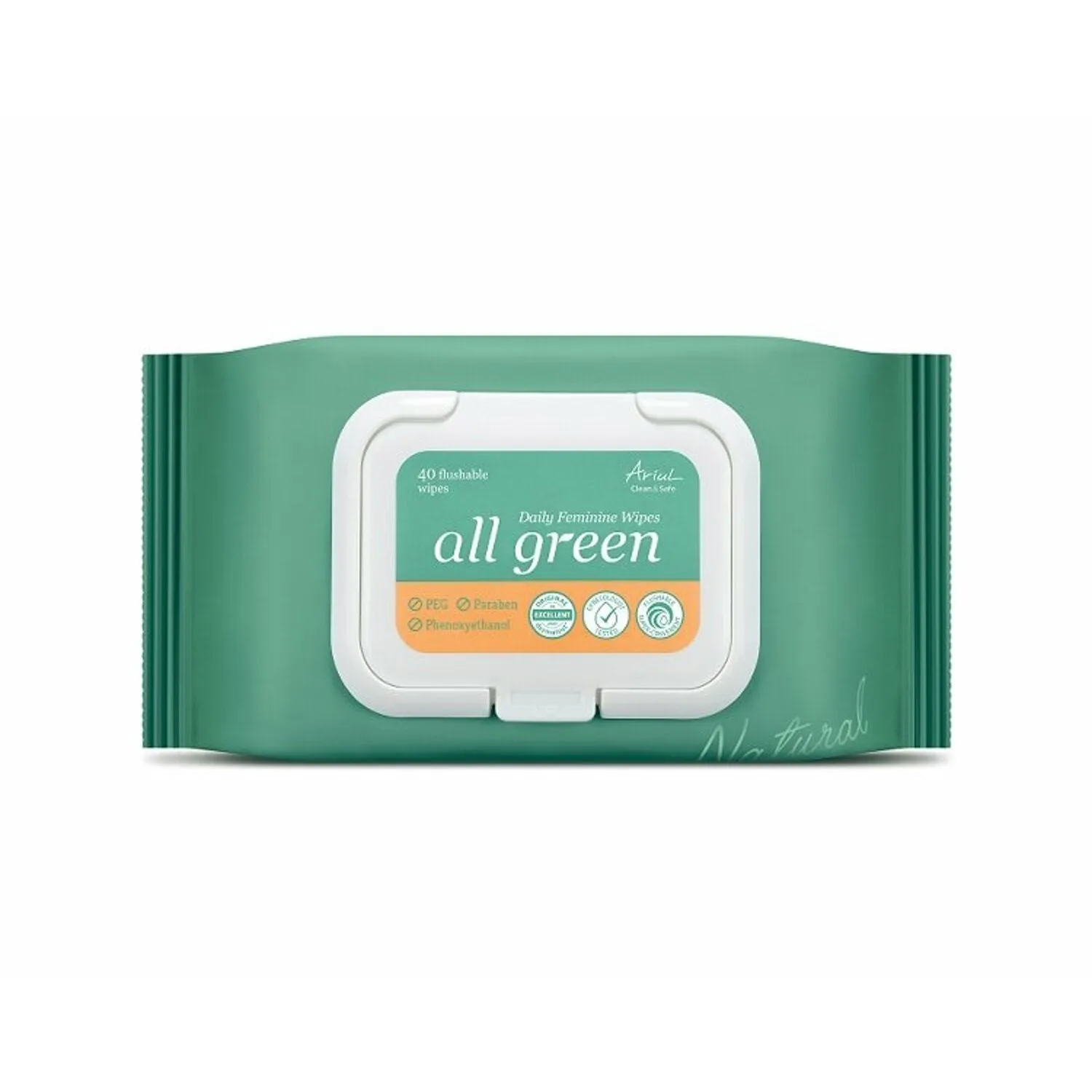 All Green Daily Feminine Wipes 40pcs