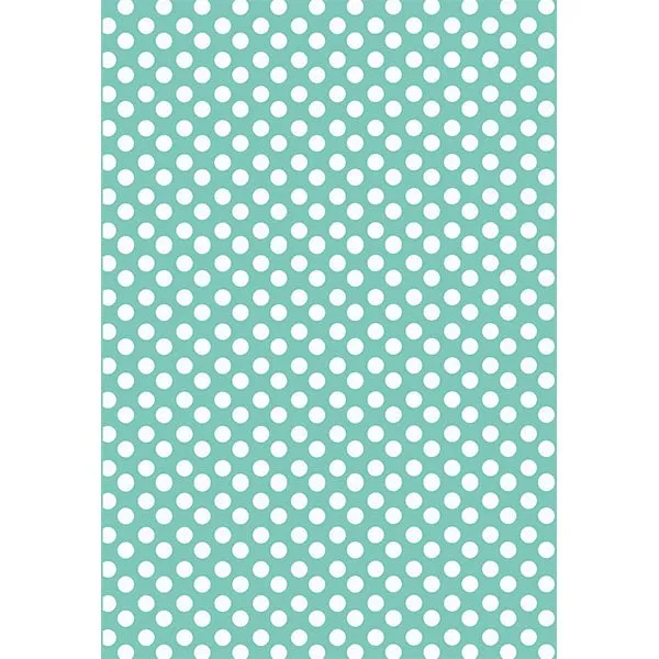 Aqua Polka Dot Gift Wrap