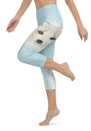 Arctic Fox Dog Yoga Capris