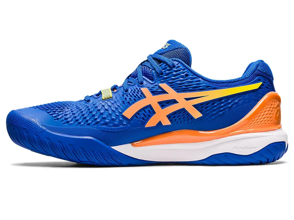 Asics Gel Resolution 9 Tennis Shoe - Tuna Blue/Sun Peach