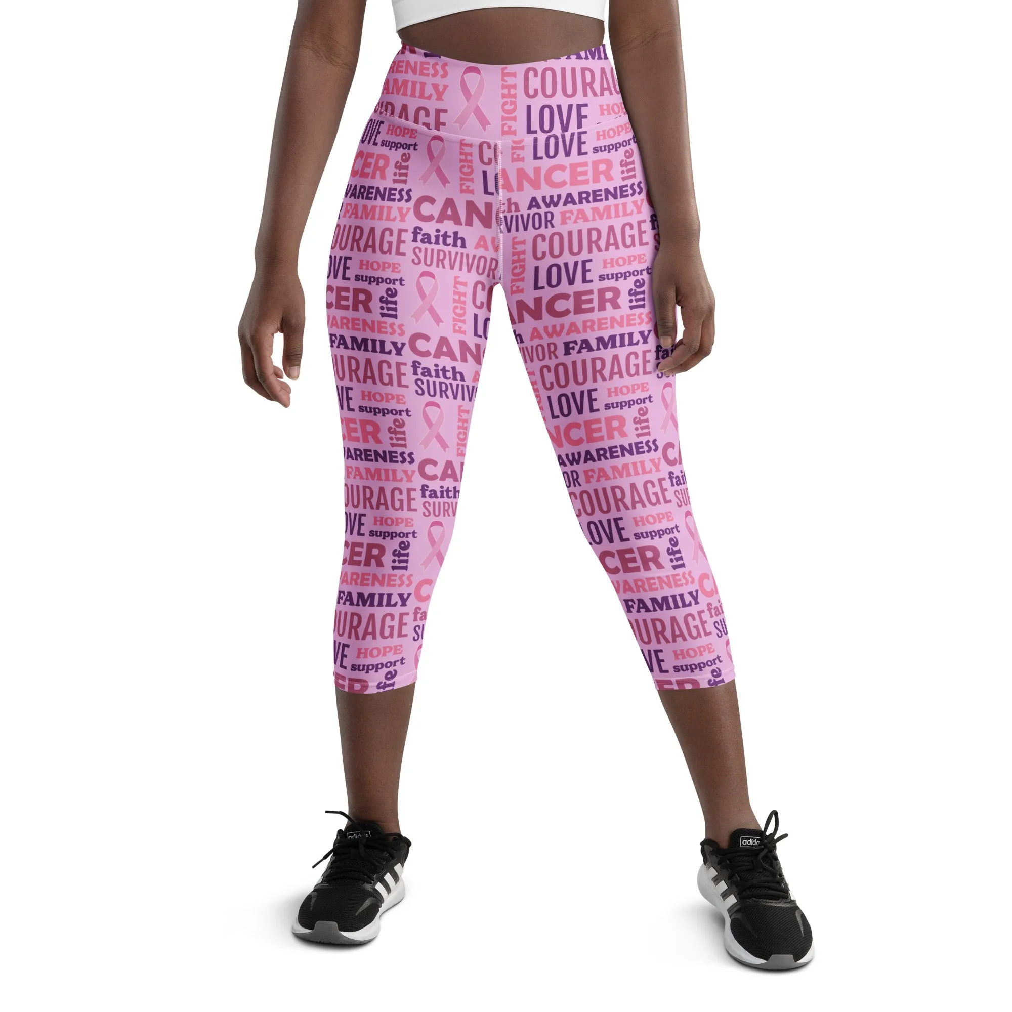 Breast Cancer Awareness Yoga Capris