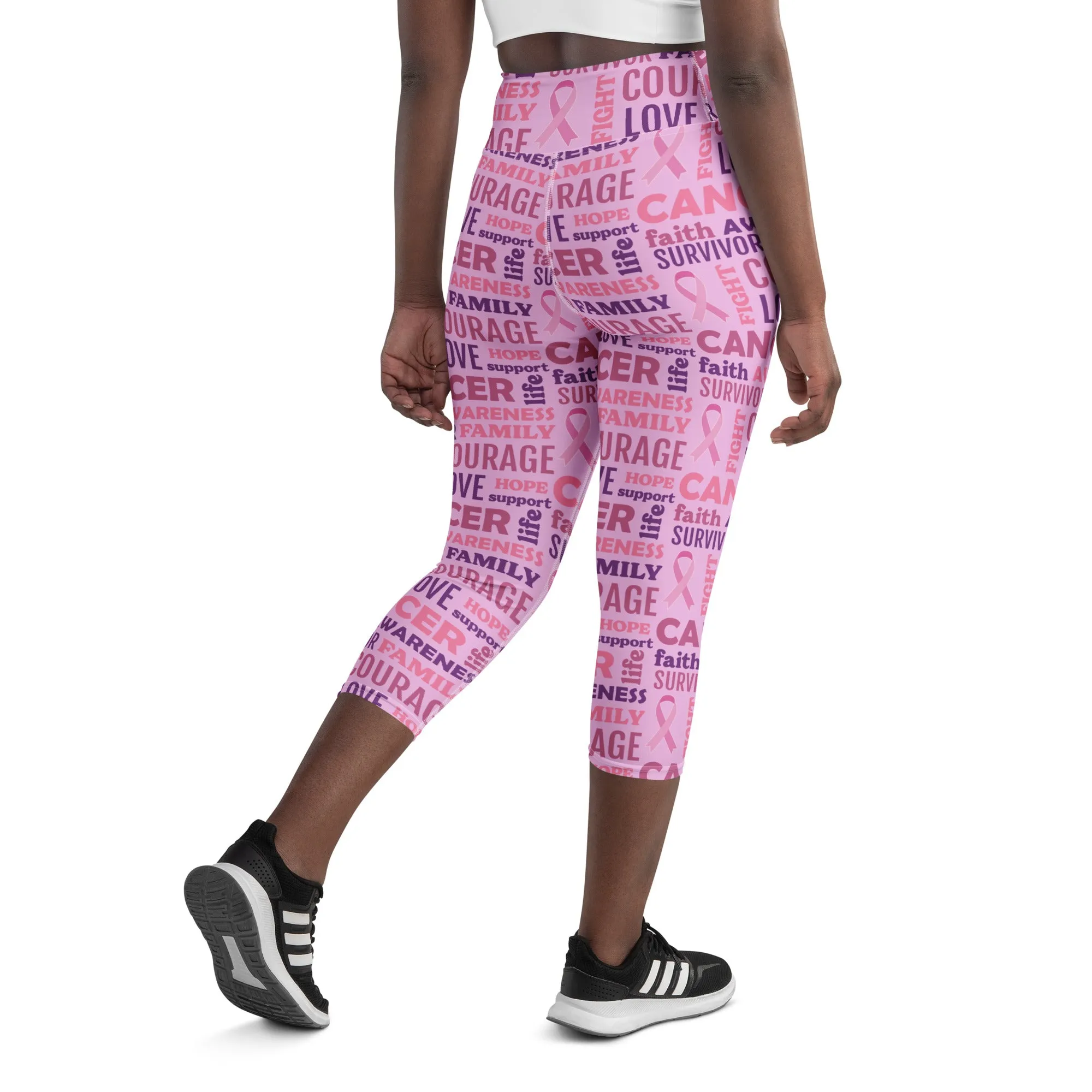 Breast Cancer Awareness Yoga Capris