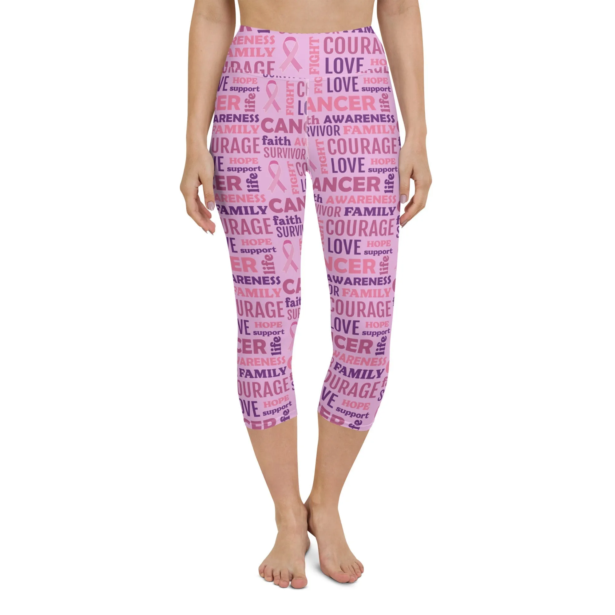 Breast Cancer Awareness Yoga Capris