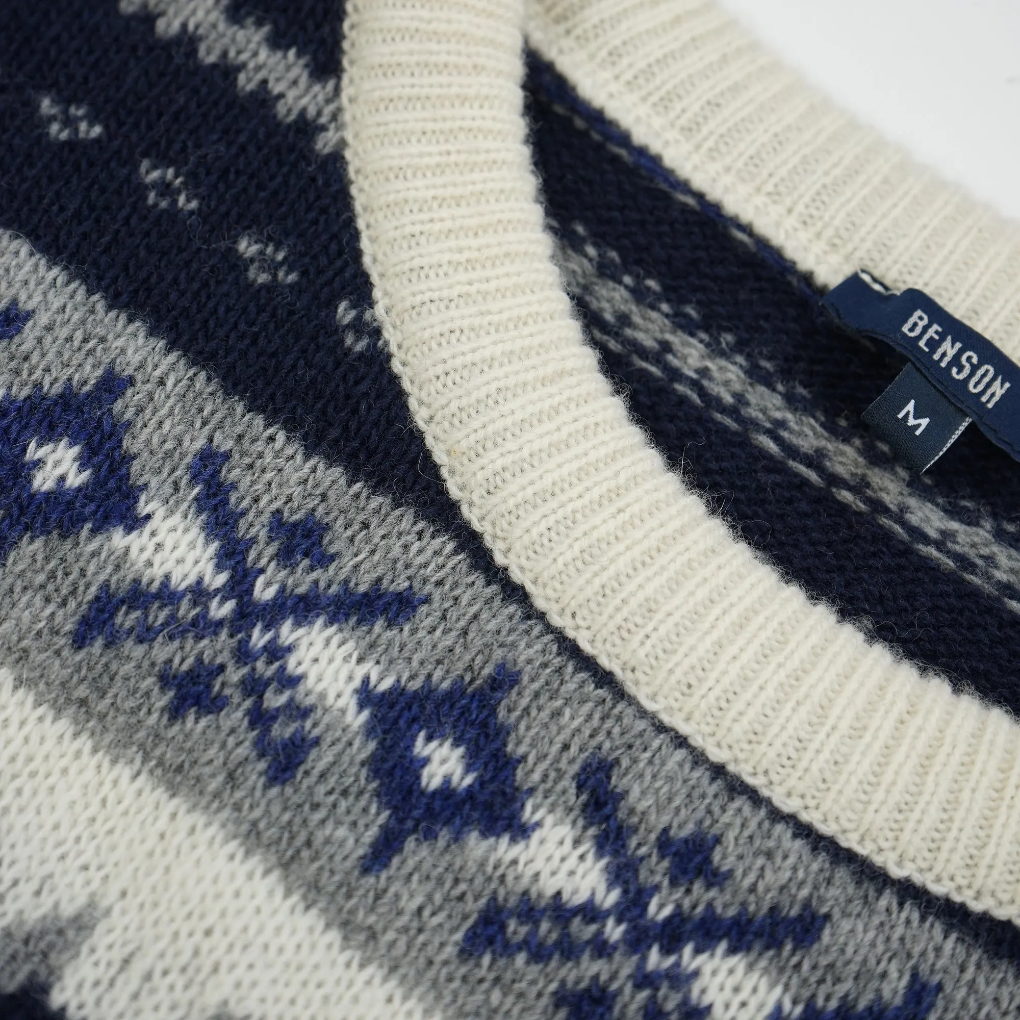 Chester Navy Fairisle Sweater