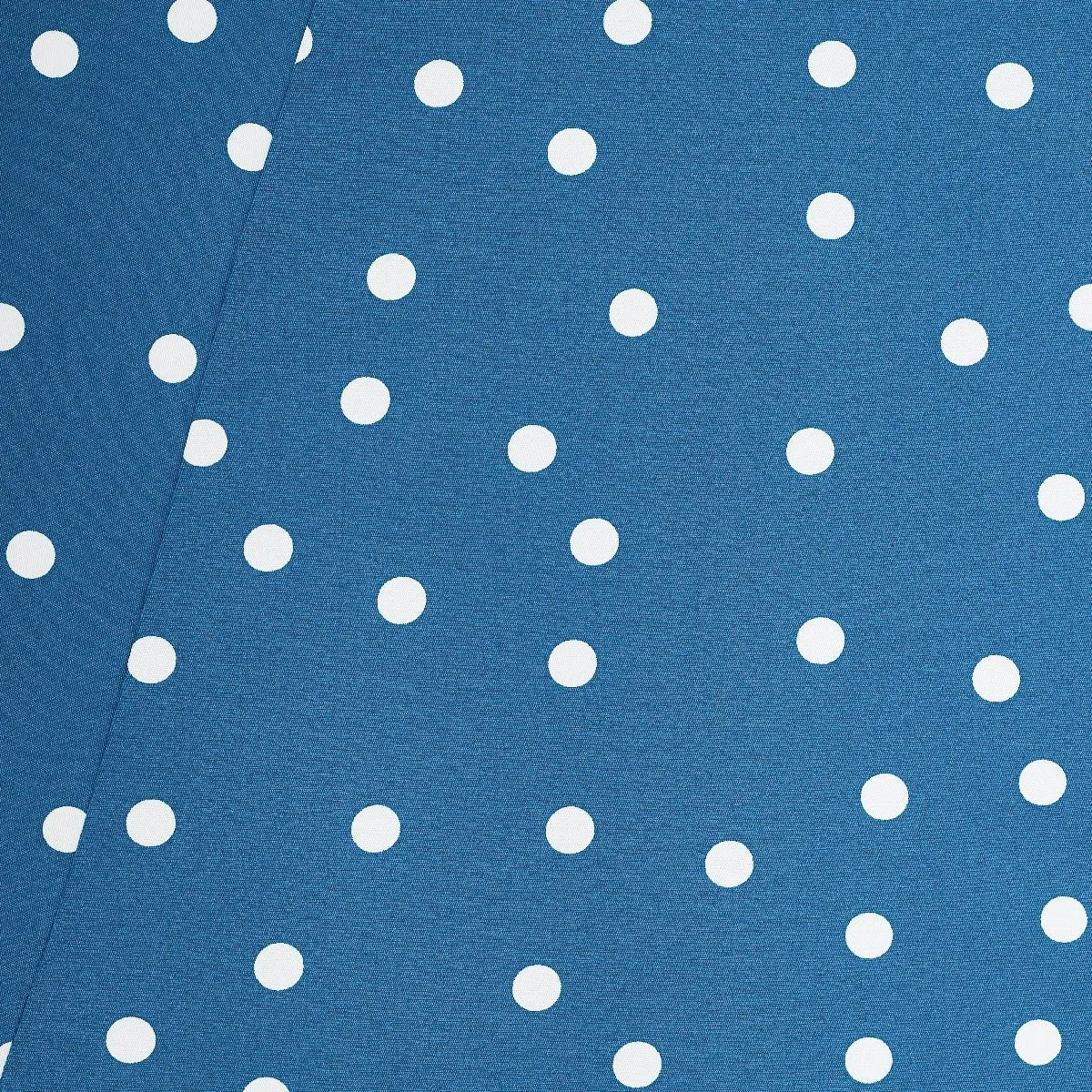 Claudia Flirty Fifties Style Dress Peacock Blue & White Polka Dots