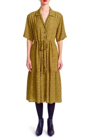 COLLEEN MIDI DRESS - Cozy Ocelot