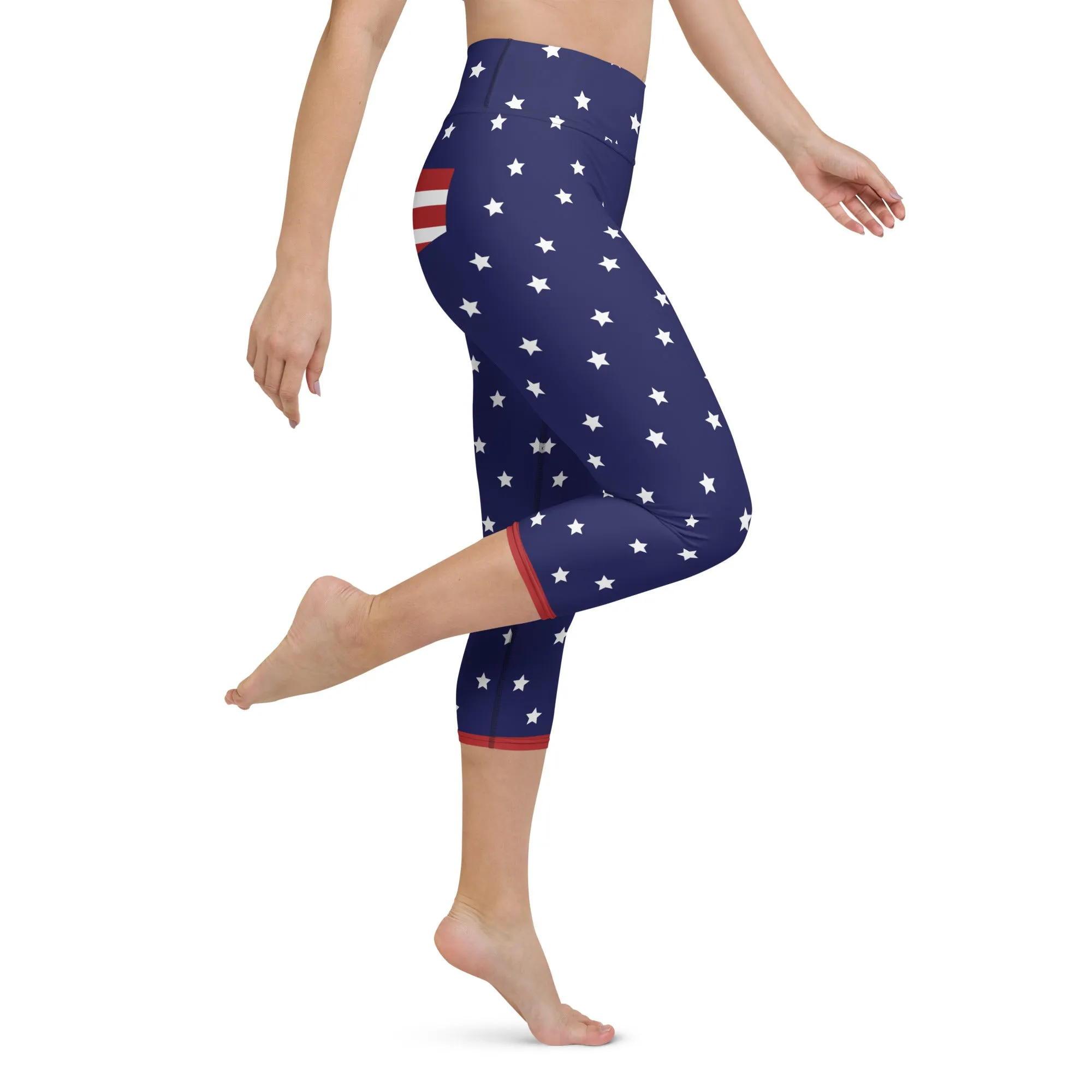 Cool Patriotic Yoga Capris