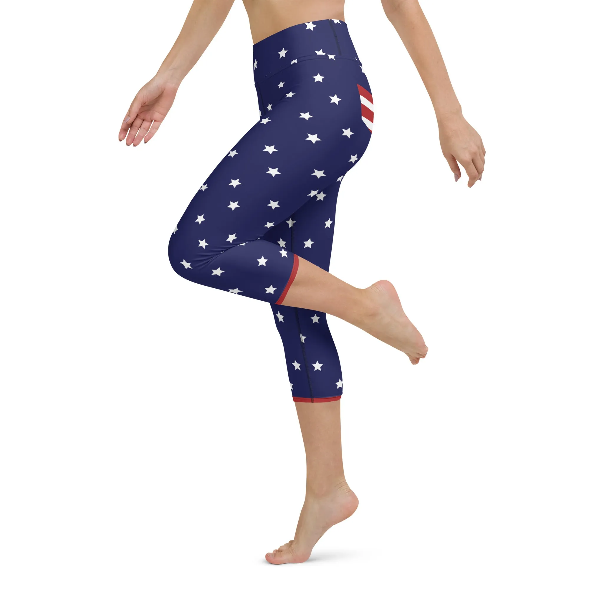 Cool Patriotic Yoga Capris