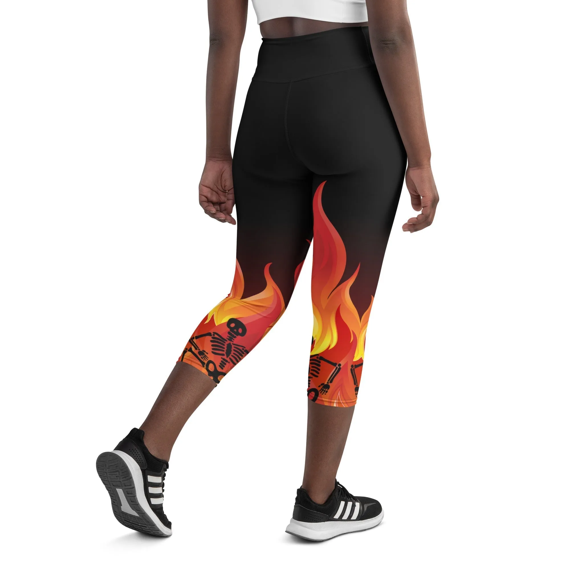 Crimson Inferno Yoga Capris