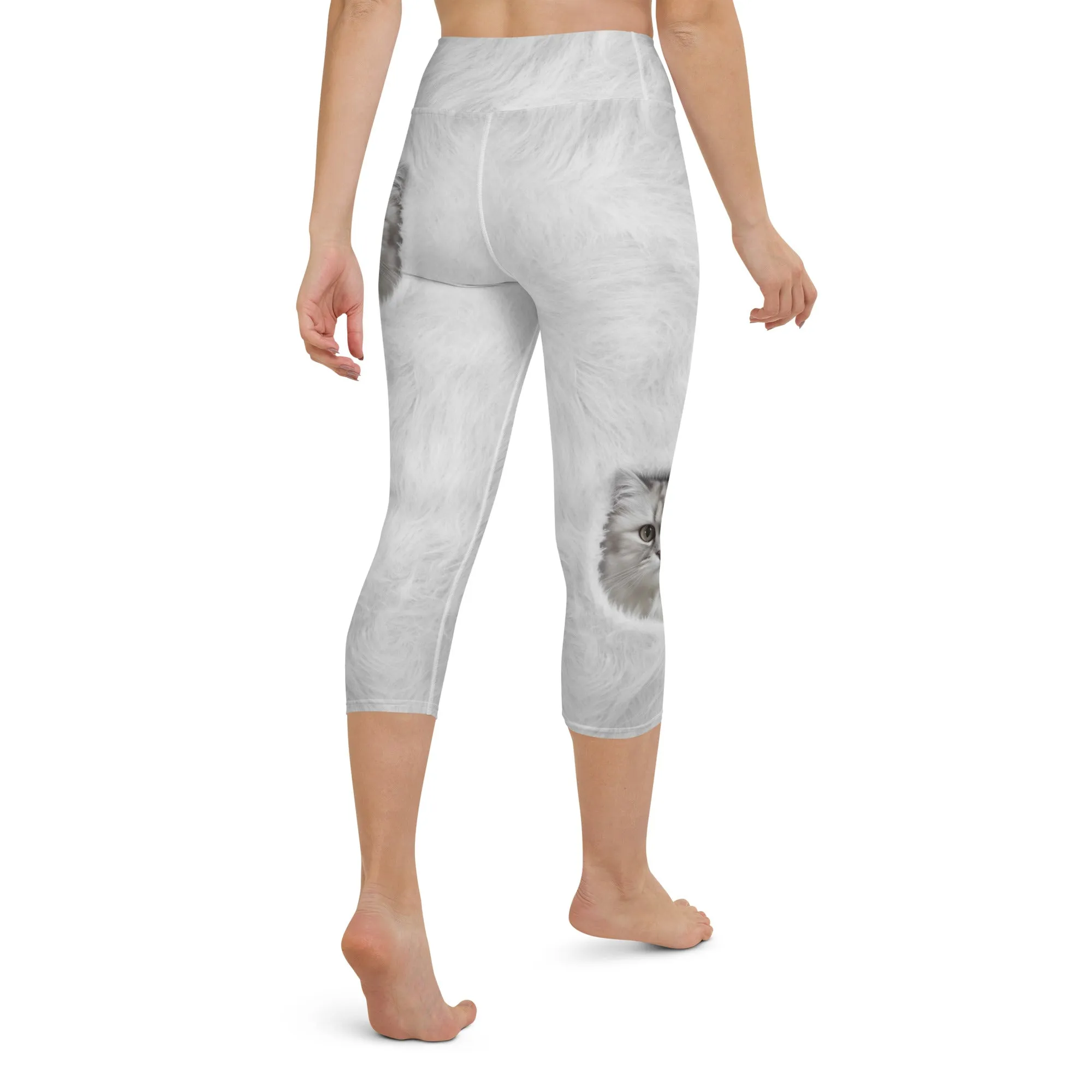 Cute Cozy Cat Yoga Capris