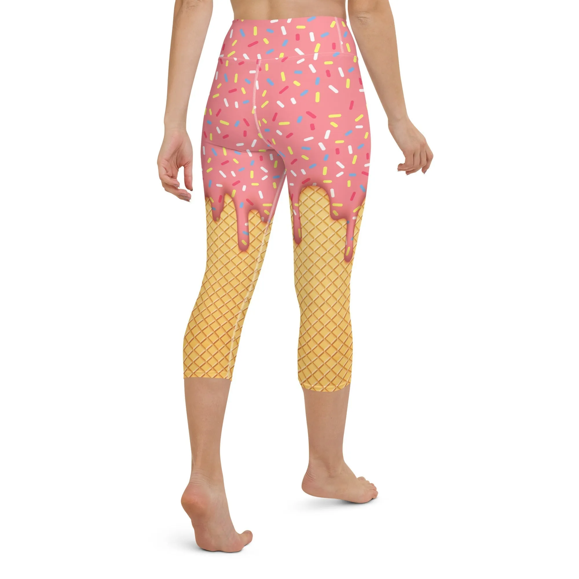 Dripping Ice Cream Yoga Capris