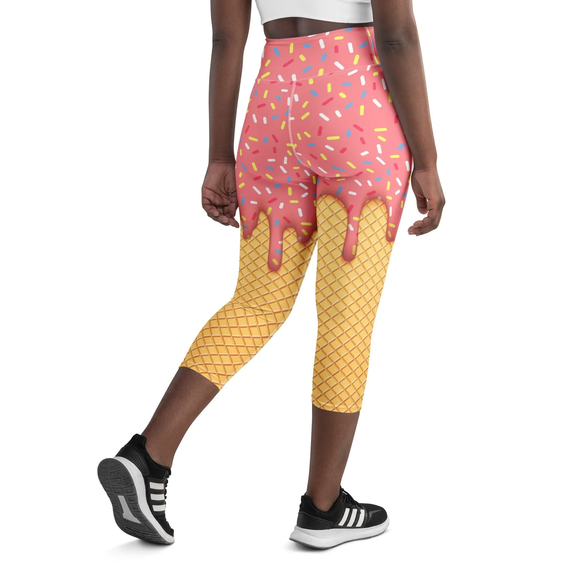 Dripping Ice Cream Yoga Capris