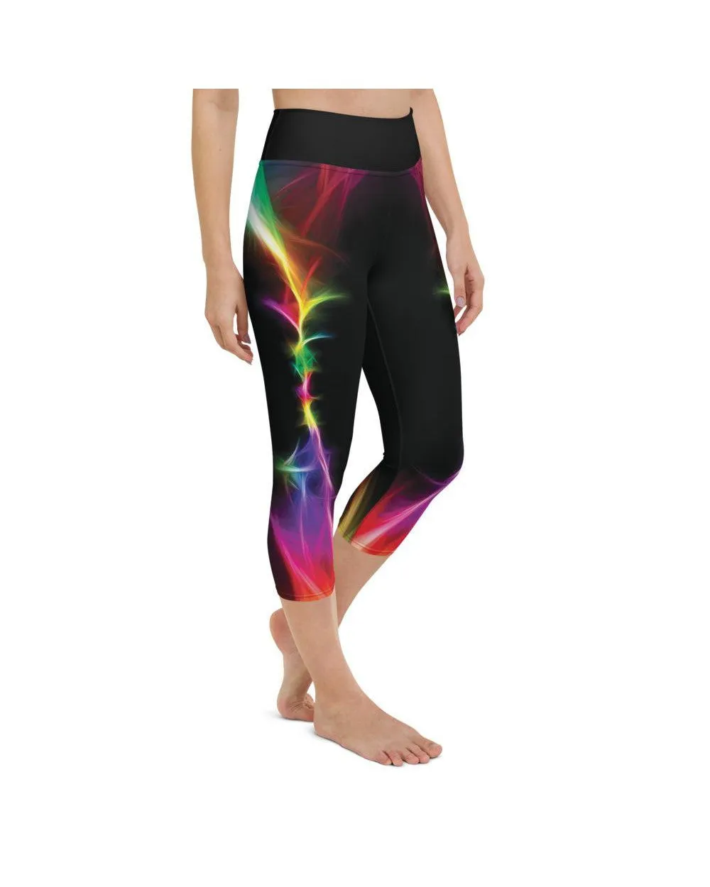 EDM Particle Wave Yoga Capris