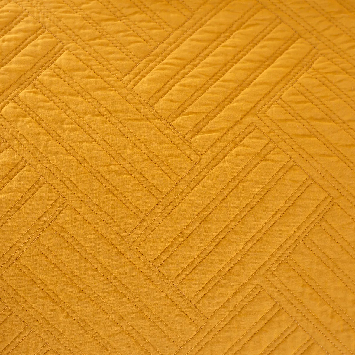 Eliott Summer AC Quilt/Quilted Bed Cover/Comforter Mustard