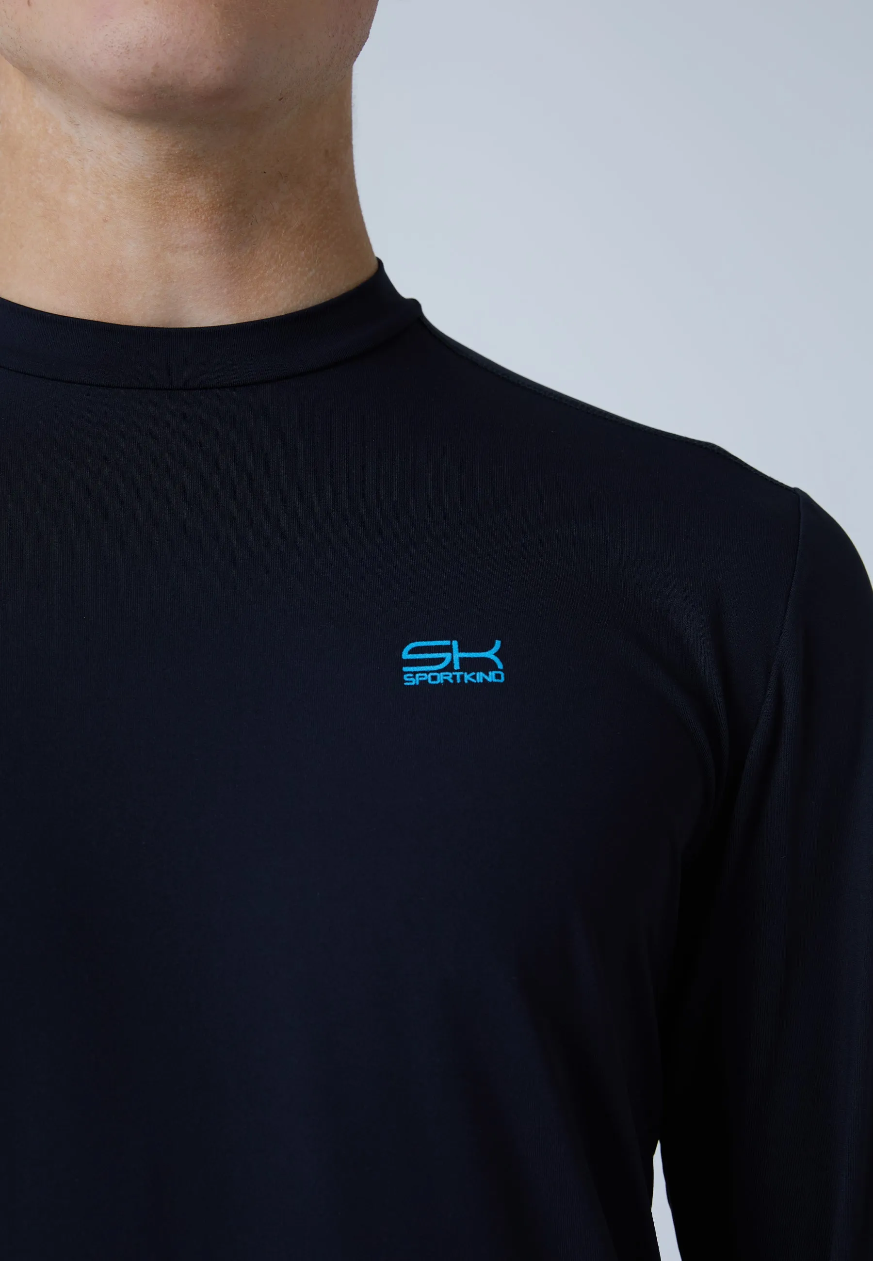 Functional Tennis Longsleeve Shirt High-Neck, black