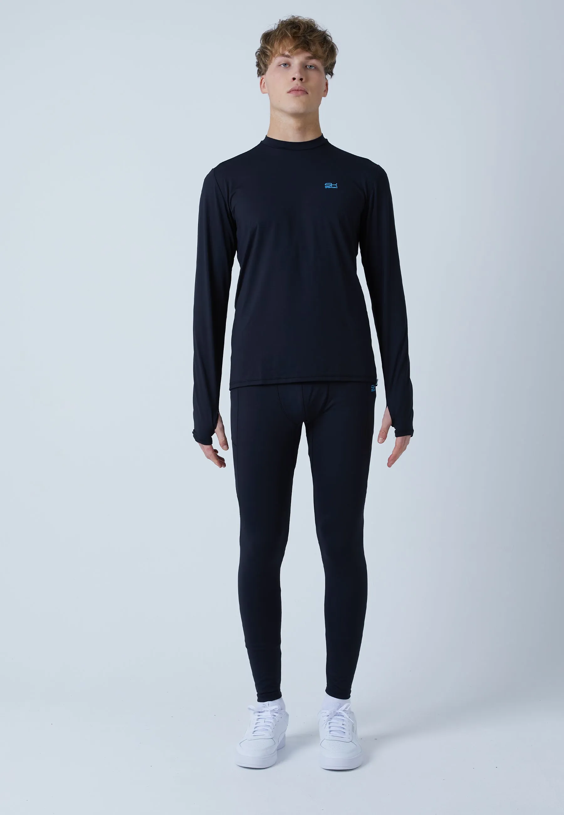 Functional Tennis Longsleeve Shirt High-Neck, black