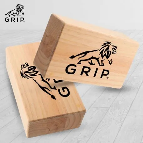 Grip Eco-Friendly Wooden Yoga Brick, That Provides Stability, Balance And Flexibility During Poses & Workouts (Set Of 2)