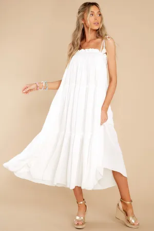 Gulf Shores Getaway White Maxi Dress