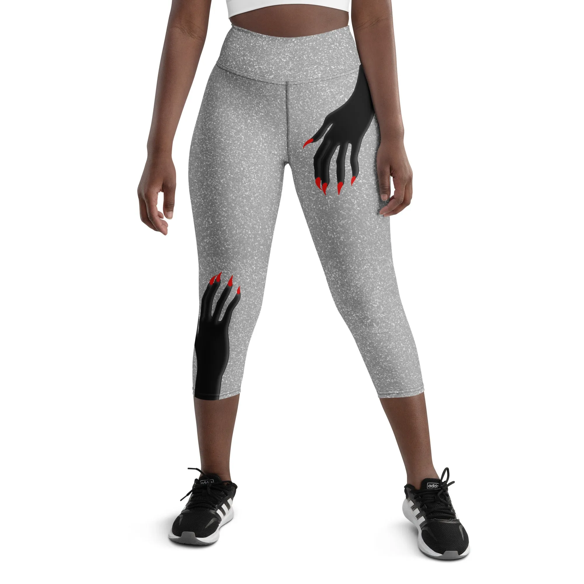 Hand Illusion Yoga Capris