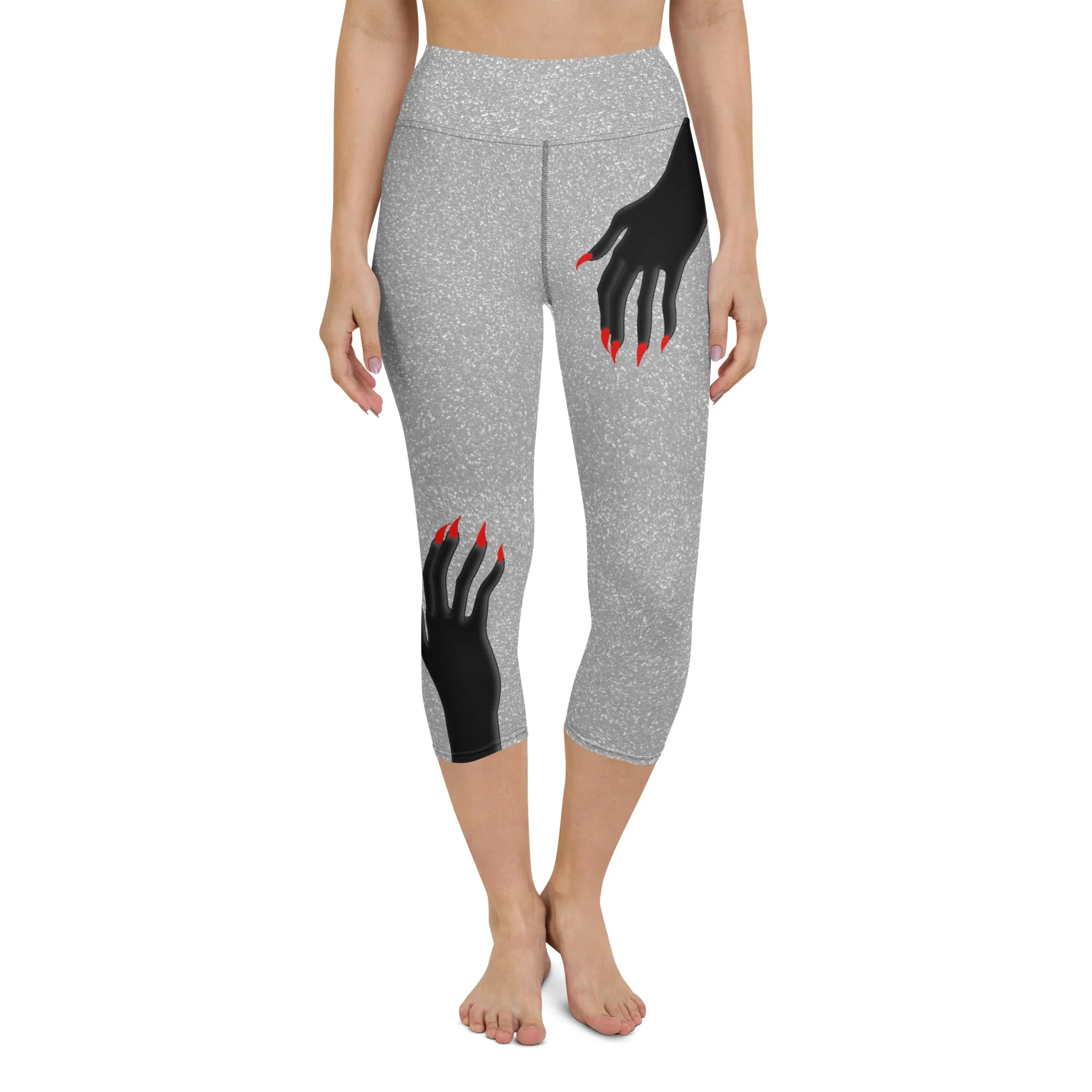 Hand Illusion Yoga Capris