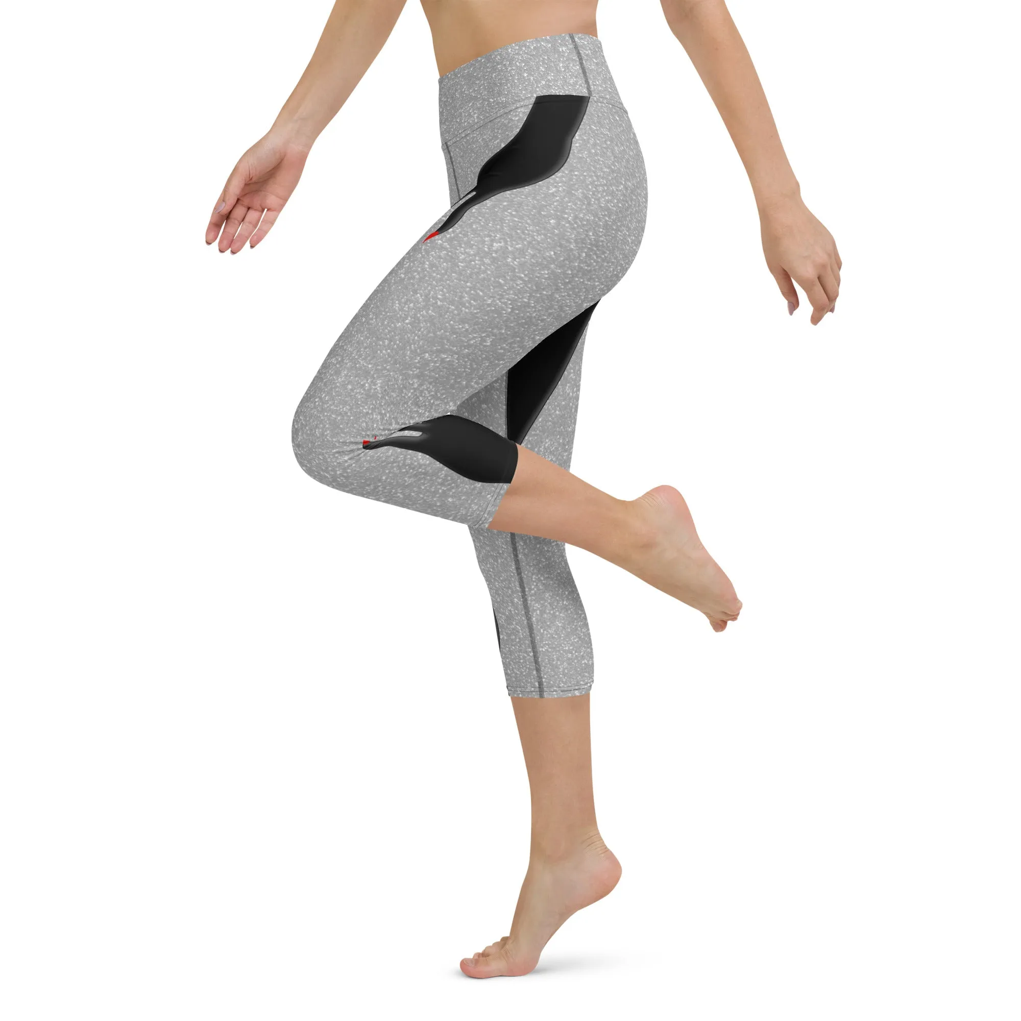 Hand Illusion Yoga Capris