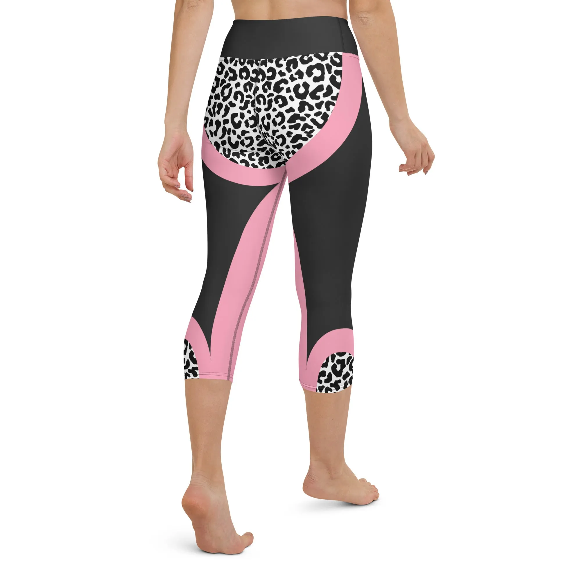 Leopard Geometric Yoga Capris