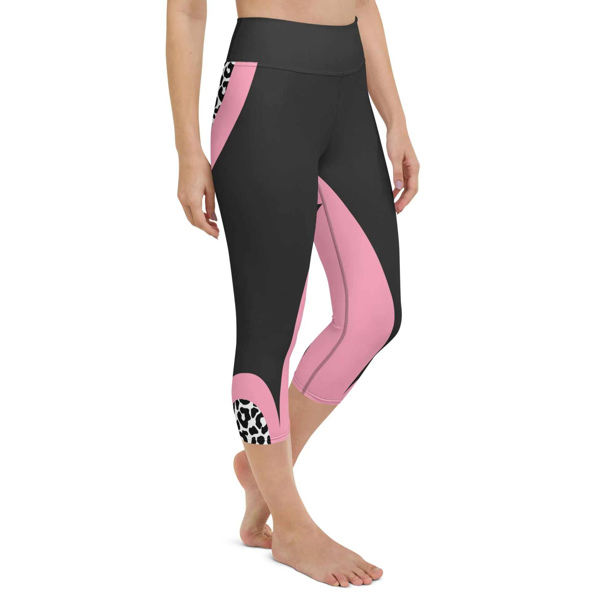 Leopard Geometric Yoga Capris