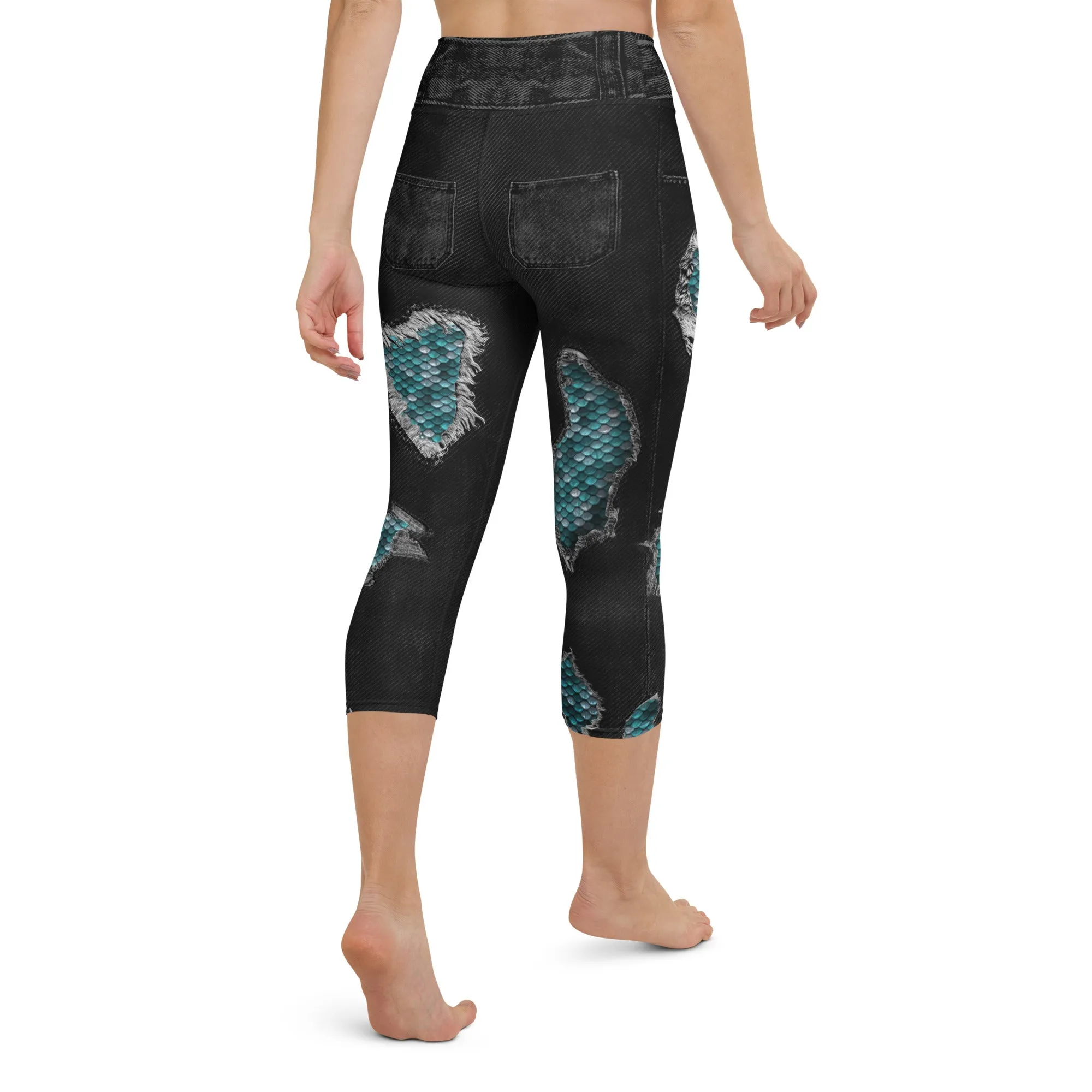 Mermaid Scales Yoga Capris