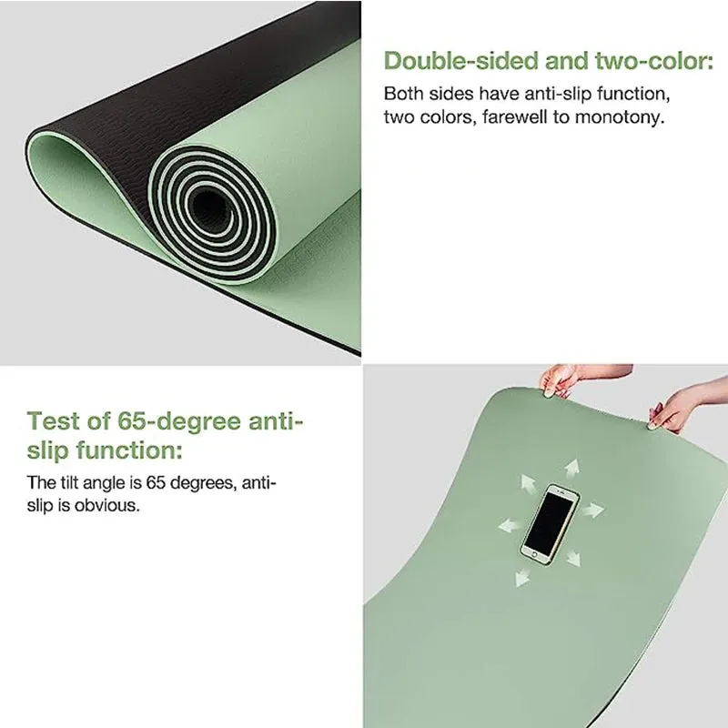 Non-Slippery TPE Yoga Mat - Comfortable & Durable