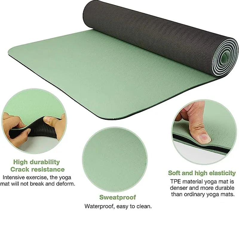 Non-Slippery TPE Yoga Mat - Comfortable & Durable