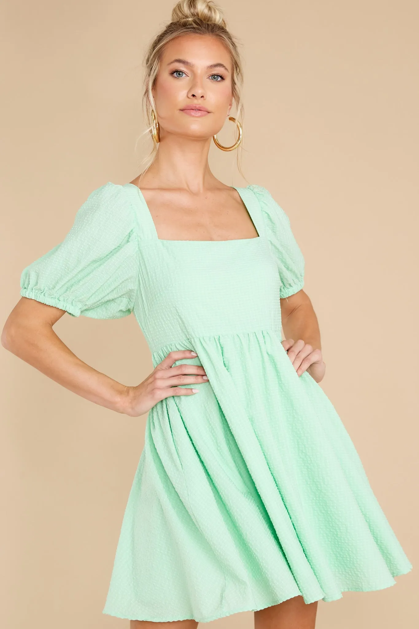 One Kiss Away Light Green Dress