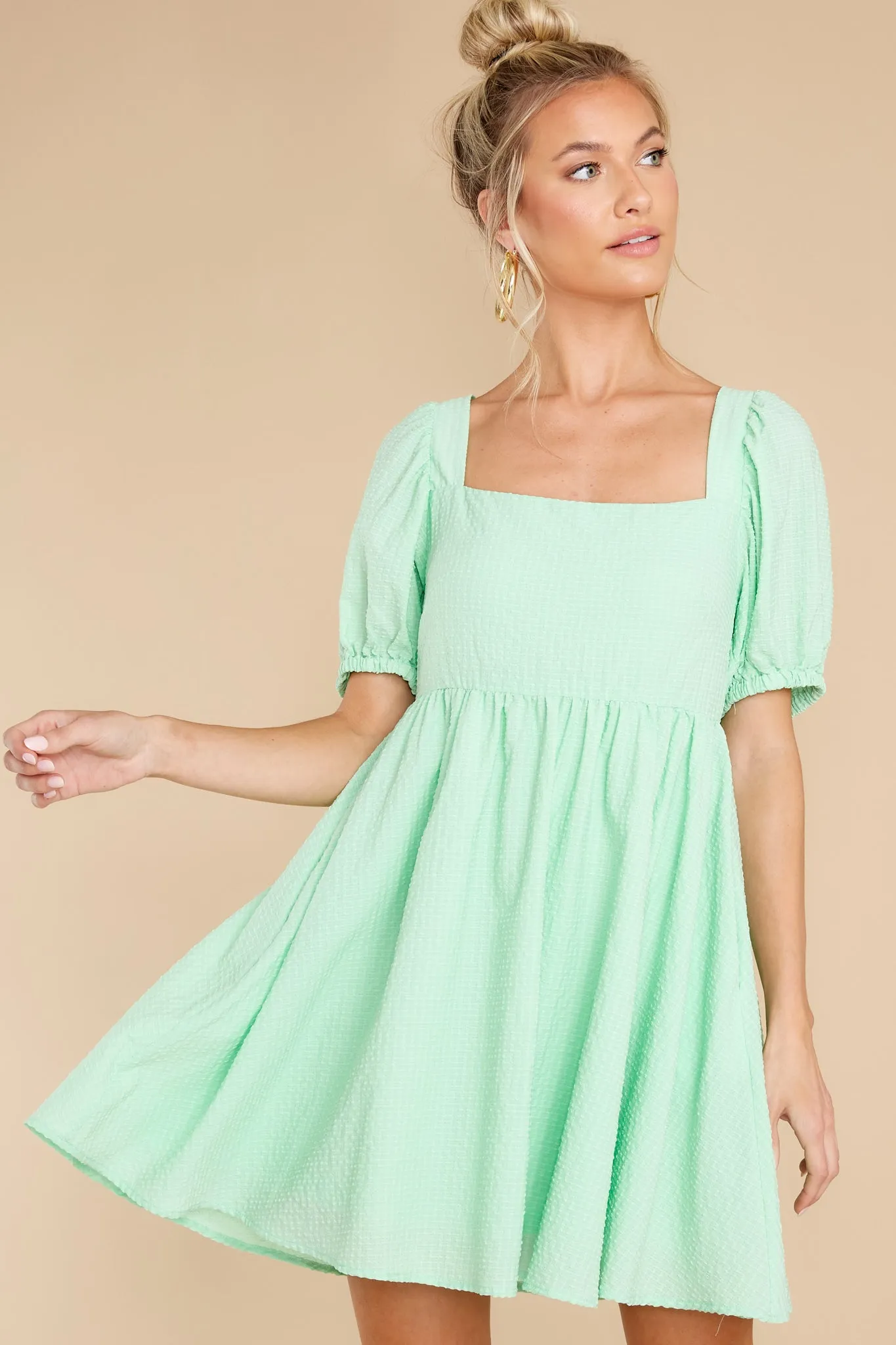 One Kiss Away Light Green Dress