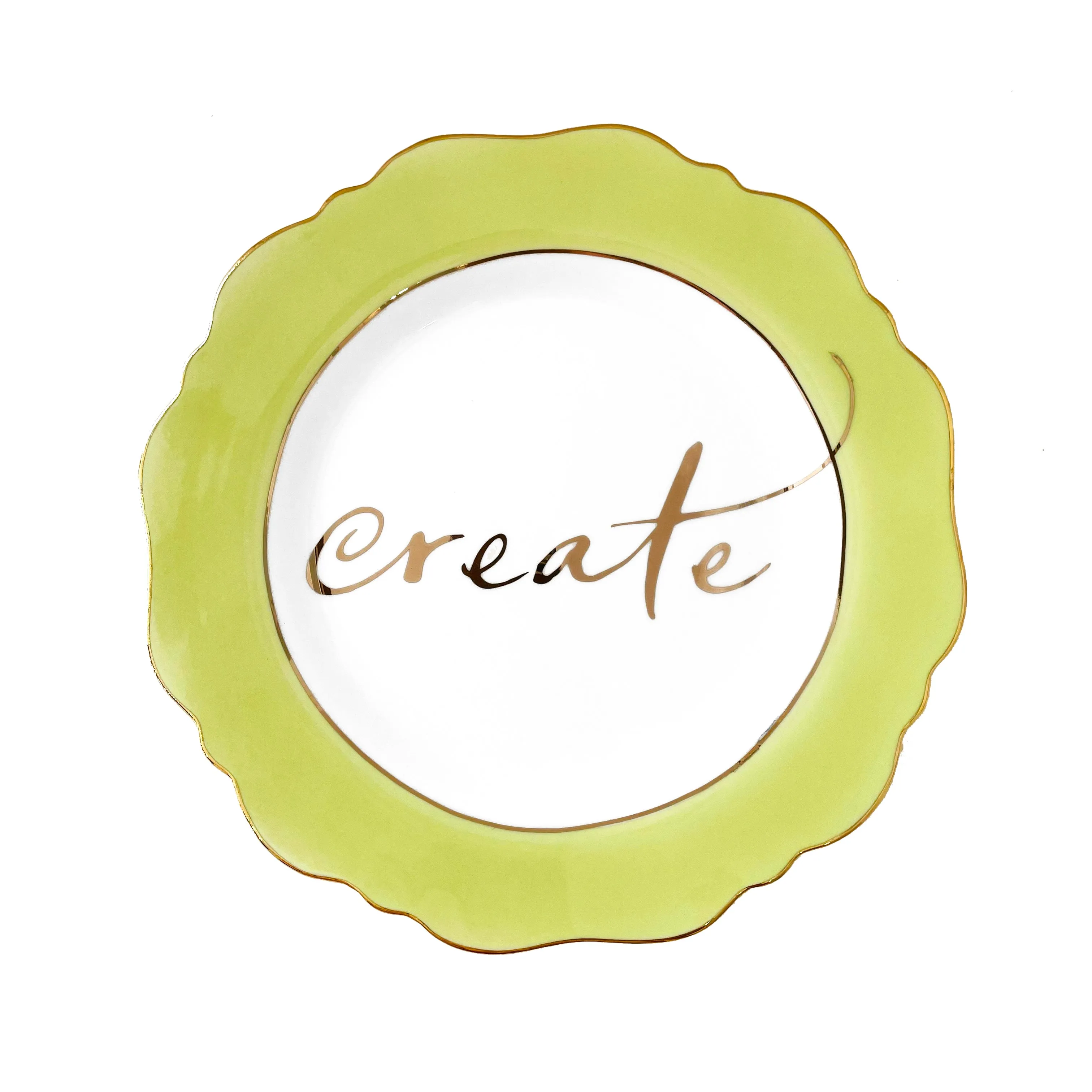 Pale Green ‘Create’ Side Plate