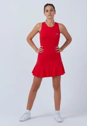 Performance Tennis Dress, red