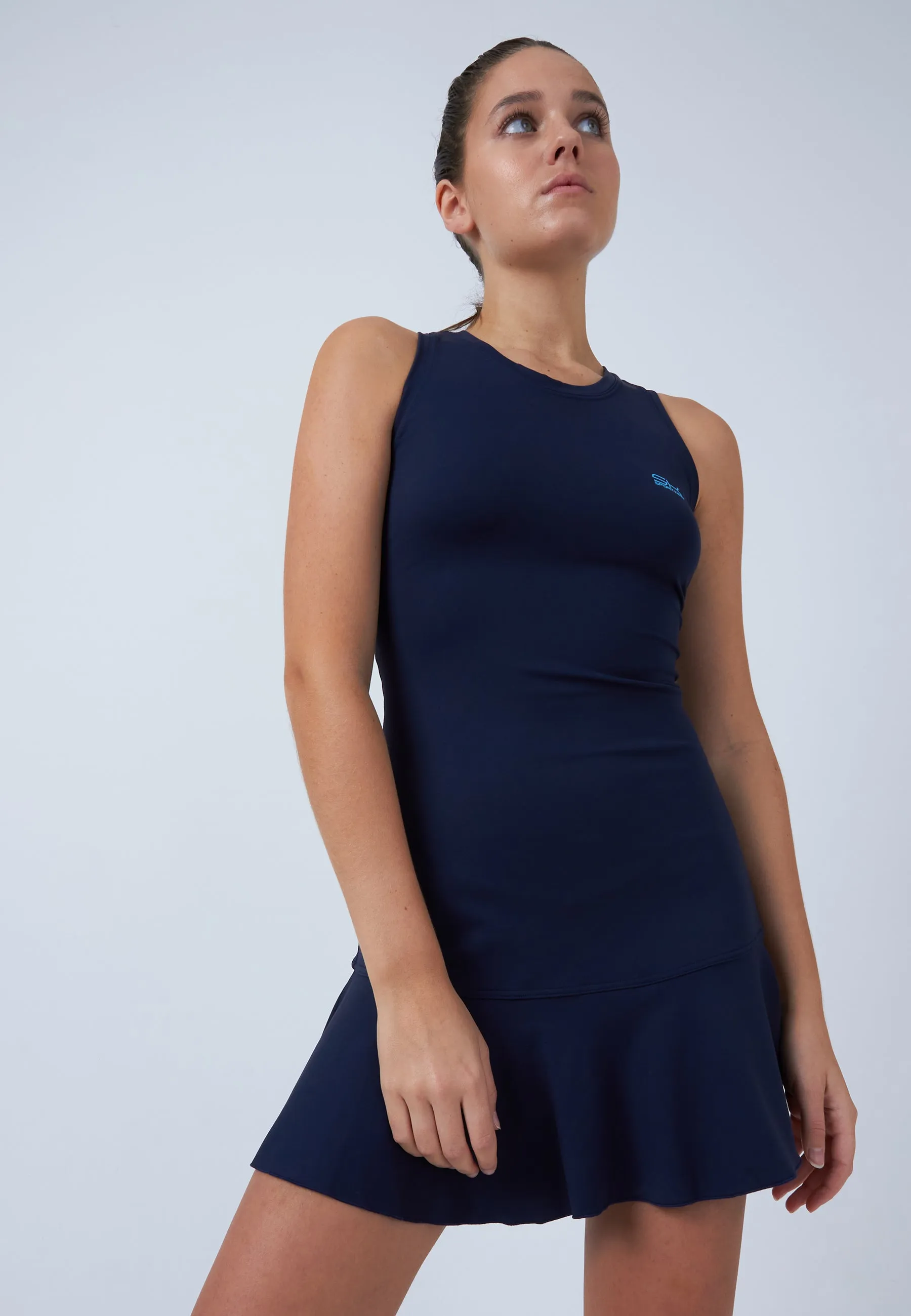 Performance Tennis Dress,navy blue