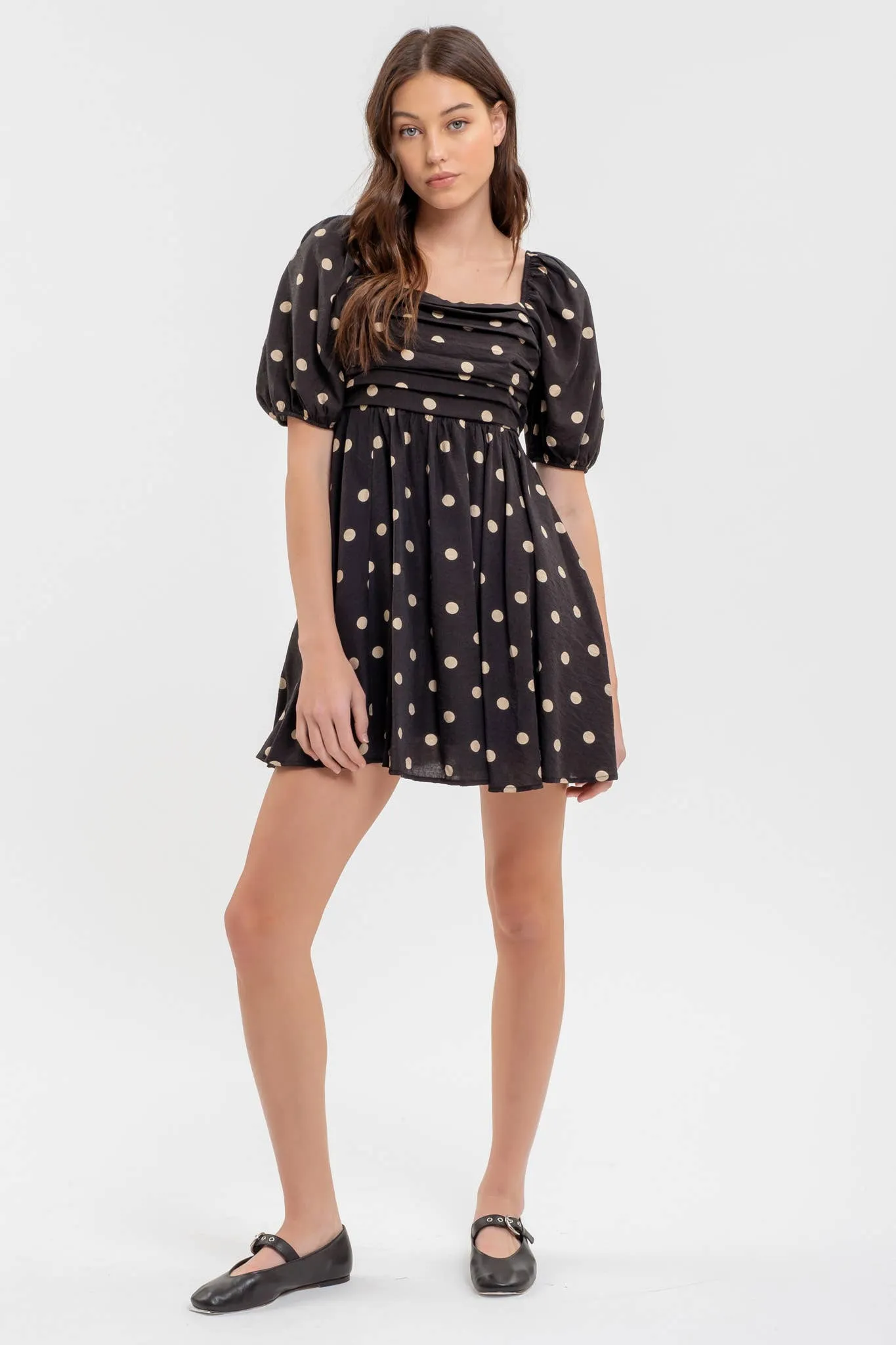 POLKA DOT MINI DRESS