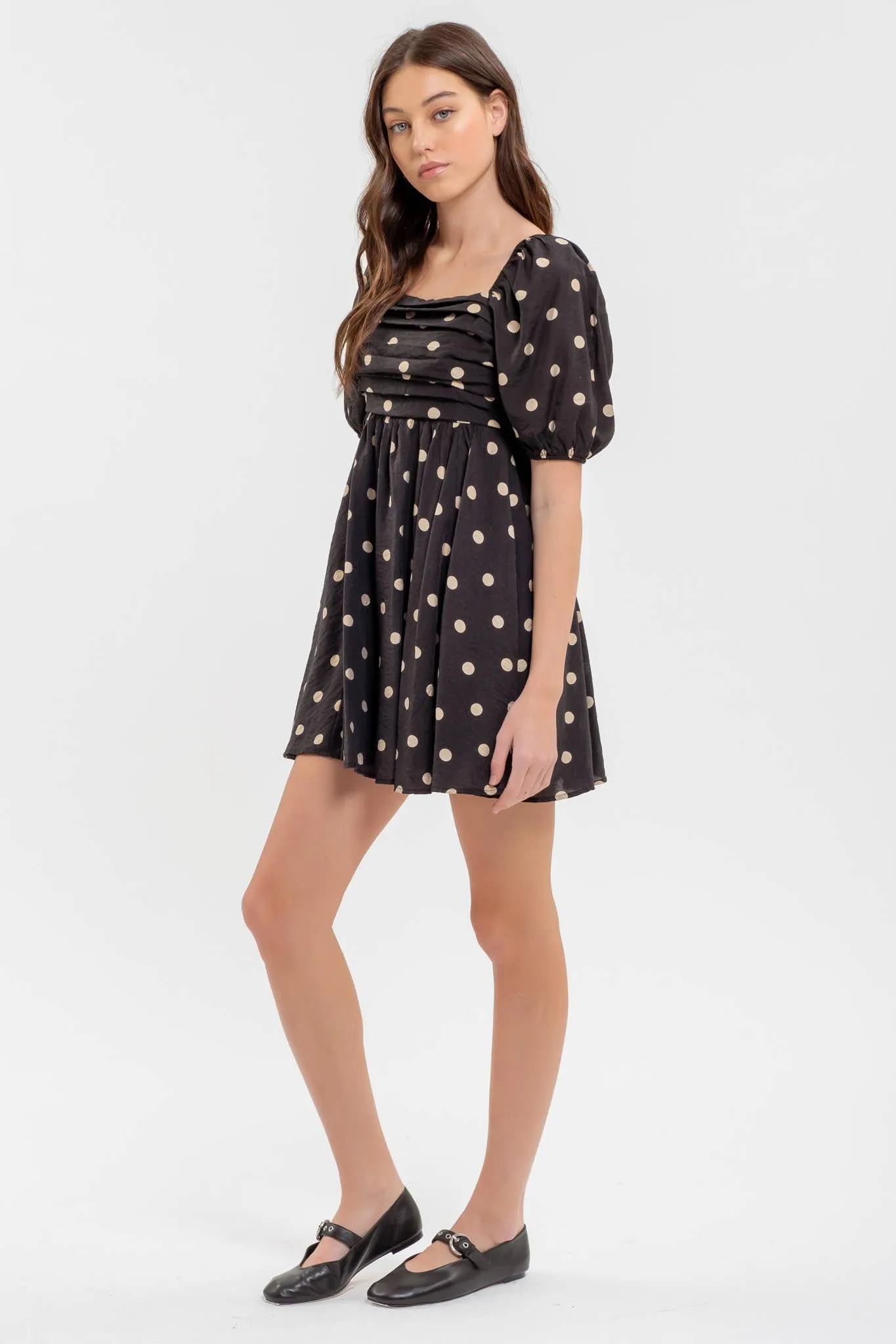 POLKA DOT MINI DRESS