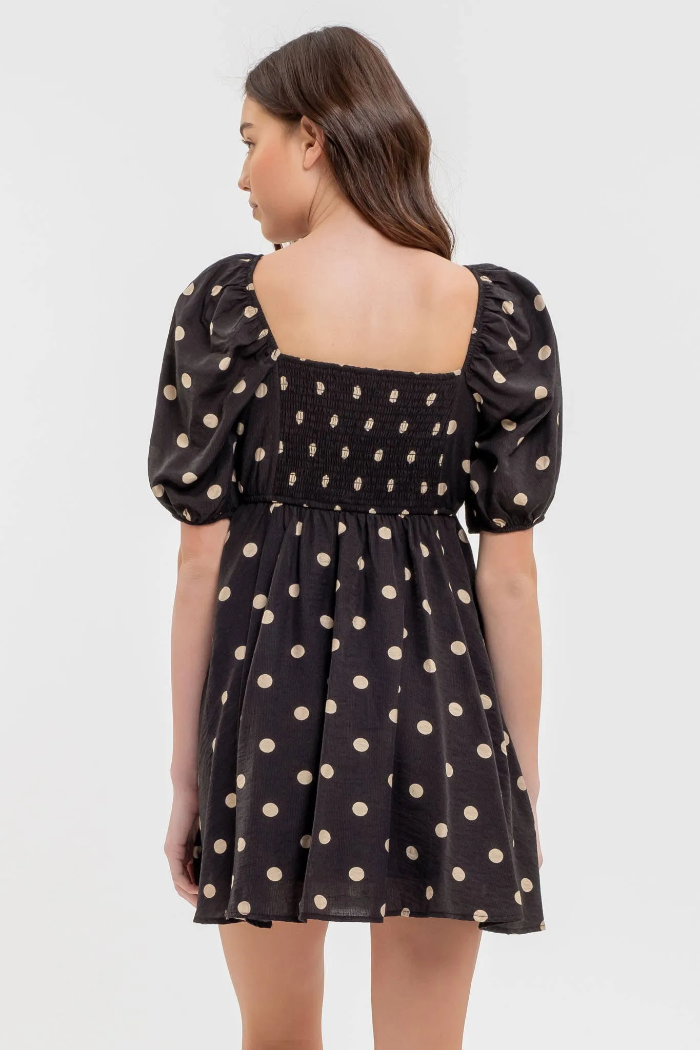 POLKA DOT MINI DRESS