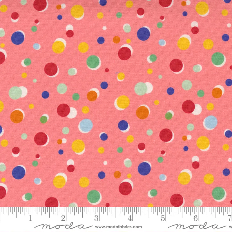 "Story Time"- Happy Dots Pink by American Jane for Moda