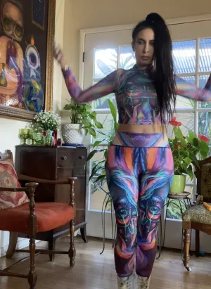 Rainbow Tears Yoga Pants