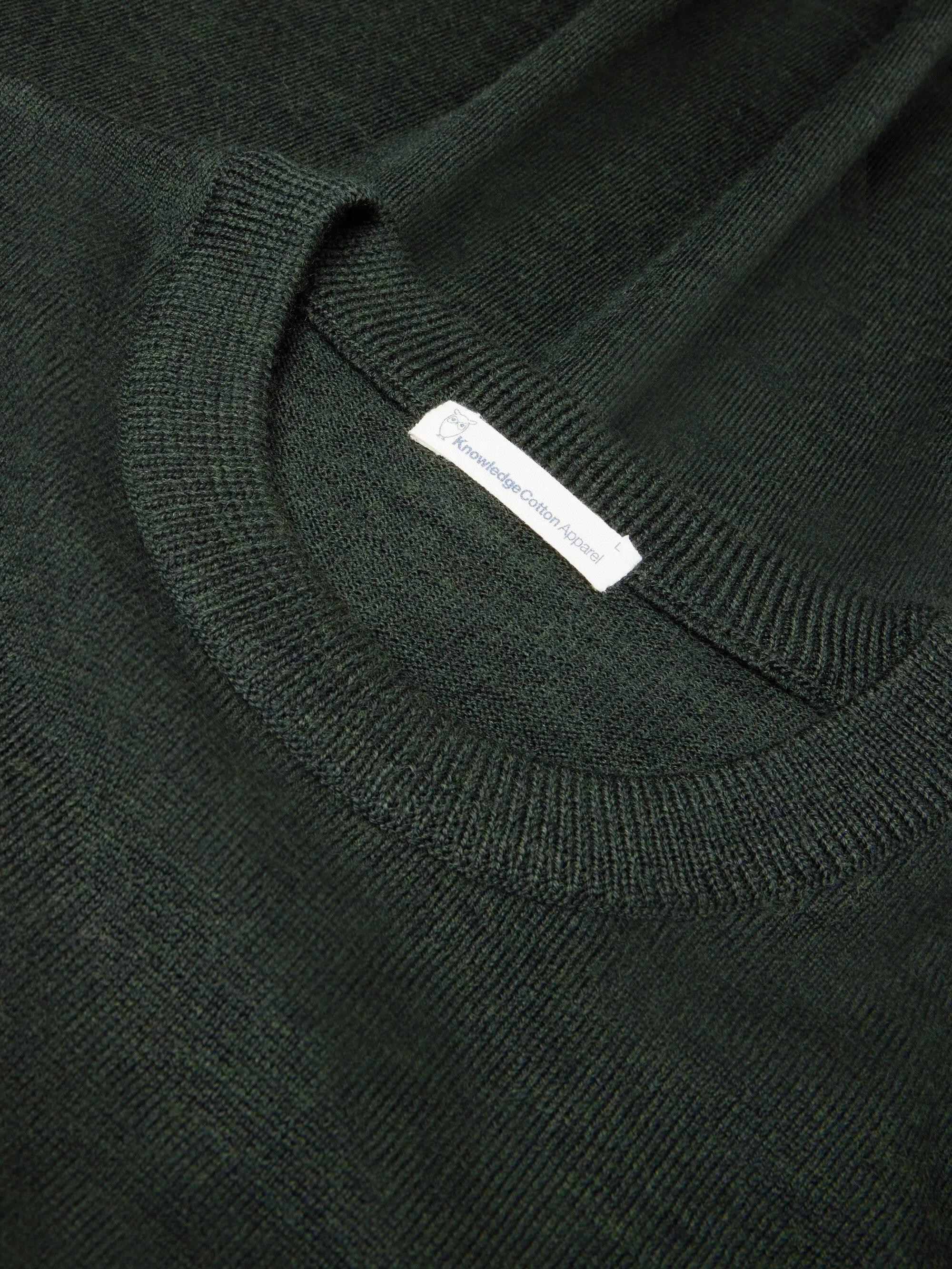 Regular merino knit crew neck - RWS - Forrest Night