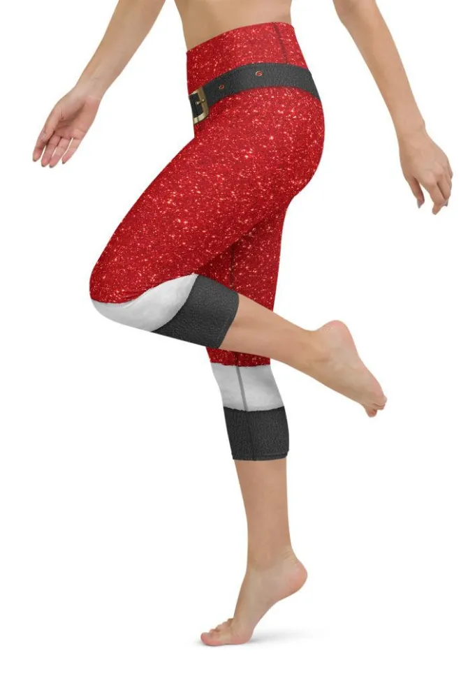 Santa's Outfit Yoga Capris