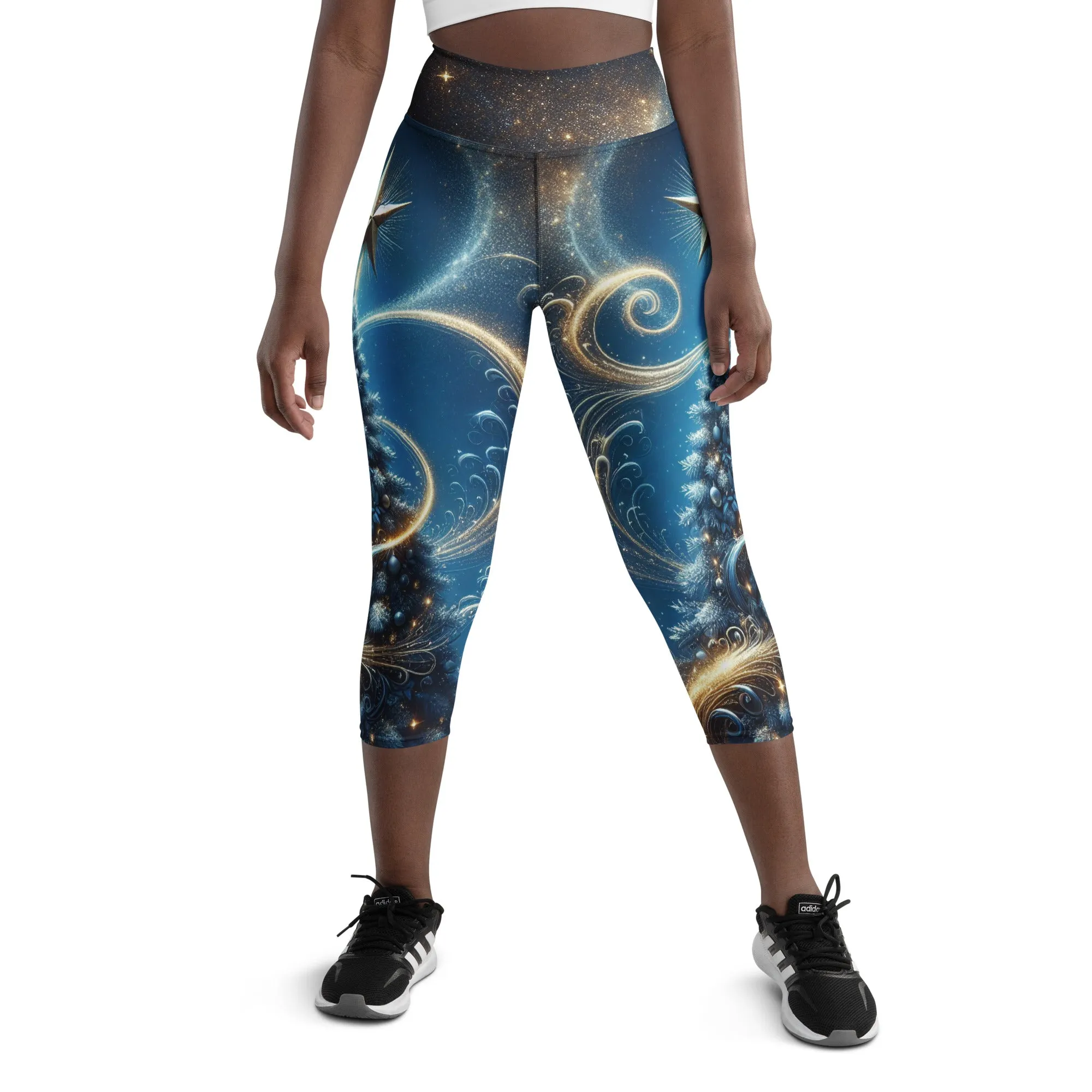 Starlit Christmas Yoga Capris