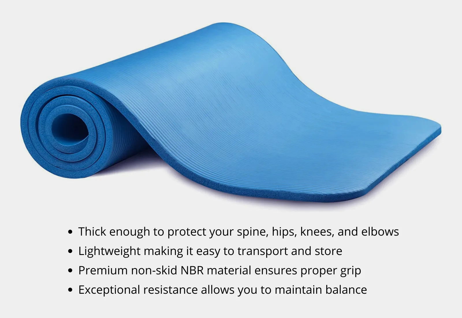 Thick Yoga and Pilates Exercise Mat